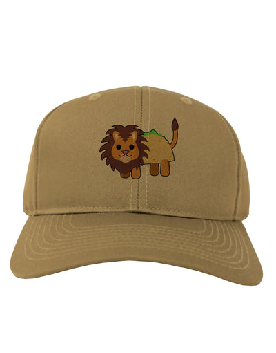 Cute Taco Lion Adult Baseball Cap Hat-Baseball Cap-TooLoud-Khaki-One Size-Davson Sales