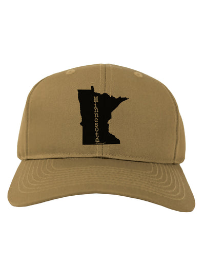 Minnesota - United States Shape Adult Baseball Cap Hat-Baseball Cap-TooLoud-Khaki-One Size-Davson Sales