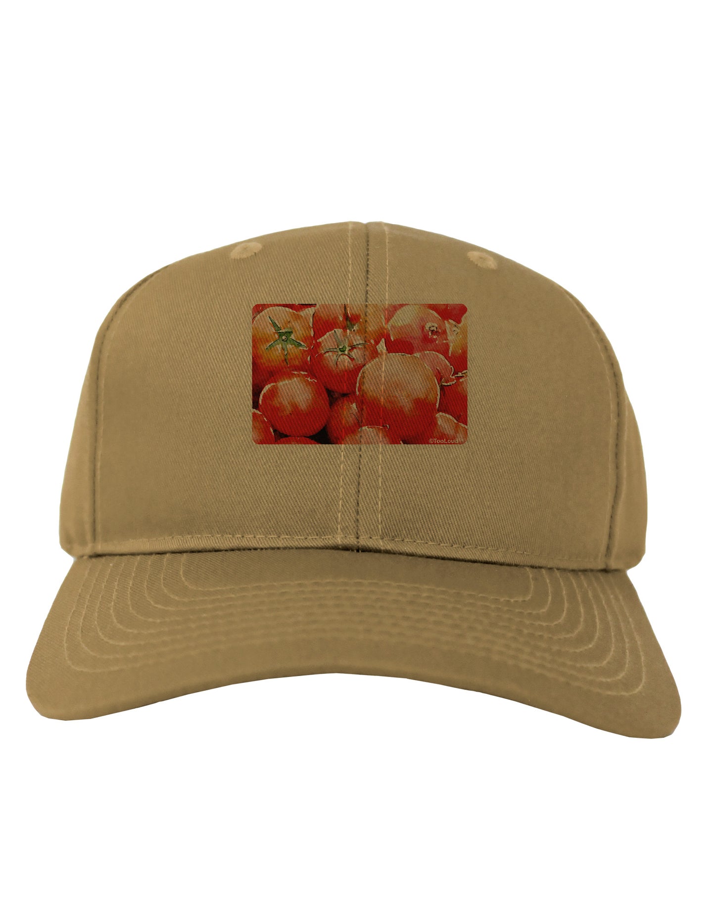 Watercolor Tomatoes Adult Baseball Cap Hat-Baseball Cap-TooLoud-Khaki-One Size-Davson Sales