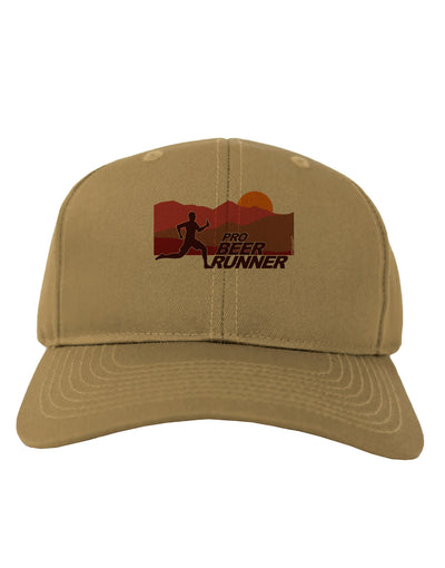 Pro Beer Runner Man Adult Baseball Cap Hat-Baseball Cap-TooLoud-Khaki-One Size-Davson Sales