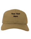 Enter Your Own Words Customized Text Adult Baseball Cap Hat-Baseball Cap-TooLoud-Khaki-One Size-Davson Sales