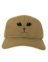 Green-Eyed Cute Cat Face Adult Baseball Cap Hat