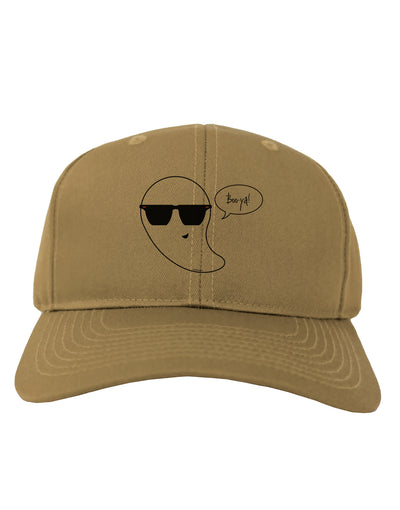 Boo Ya Cool Ghost Halloween Adult Baseball Cap Hat-Baseball Cap-TooLoud-Khaki-One Size-Davson Sales