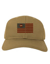 American Bacon Flag Adult Baseball Cap Hat-Baseball Cap-TooLoud-Khaki-One Size-Davson Sales