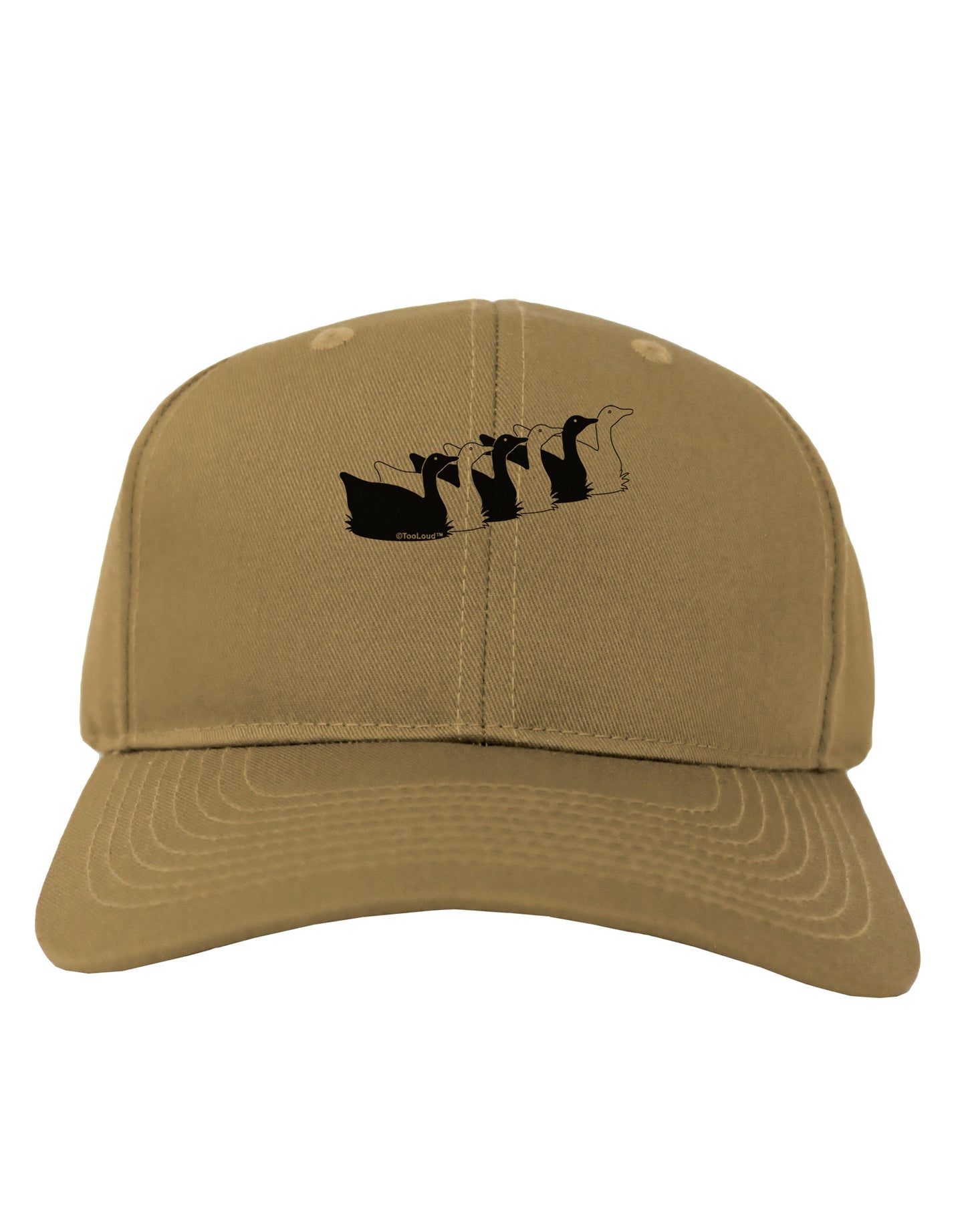 Six Geese A laying Adult Baseball Cap Hat-Baseball Cap-TooLoud-Khaki-One Size-Davson Sales