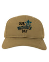 Our 1st Father's Day Adult Baseball Cap Hat-Baseball Cap-TooLoud-Khaki-One Size-Davson Sales