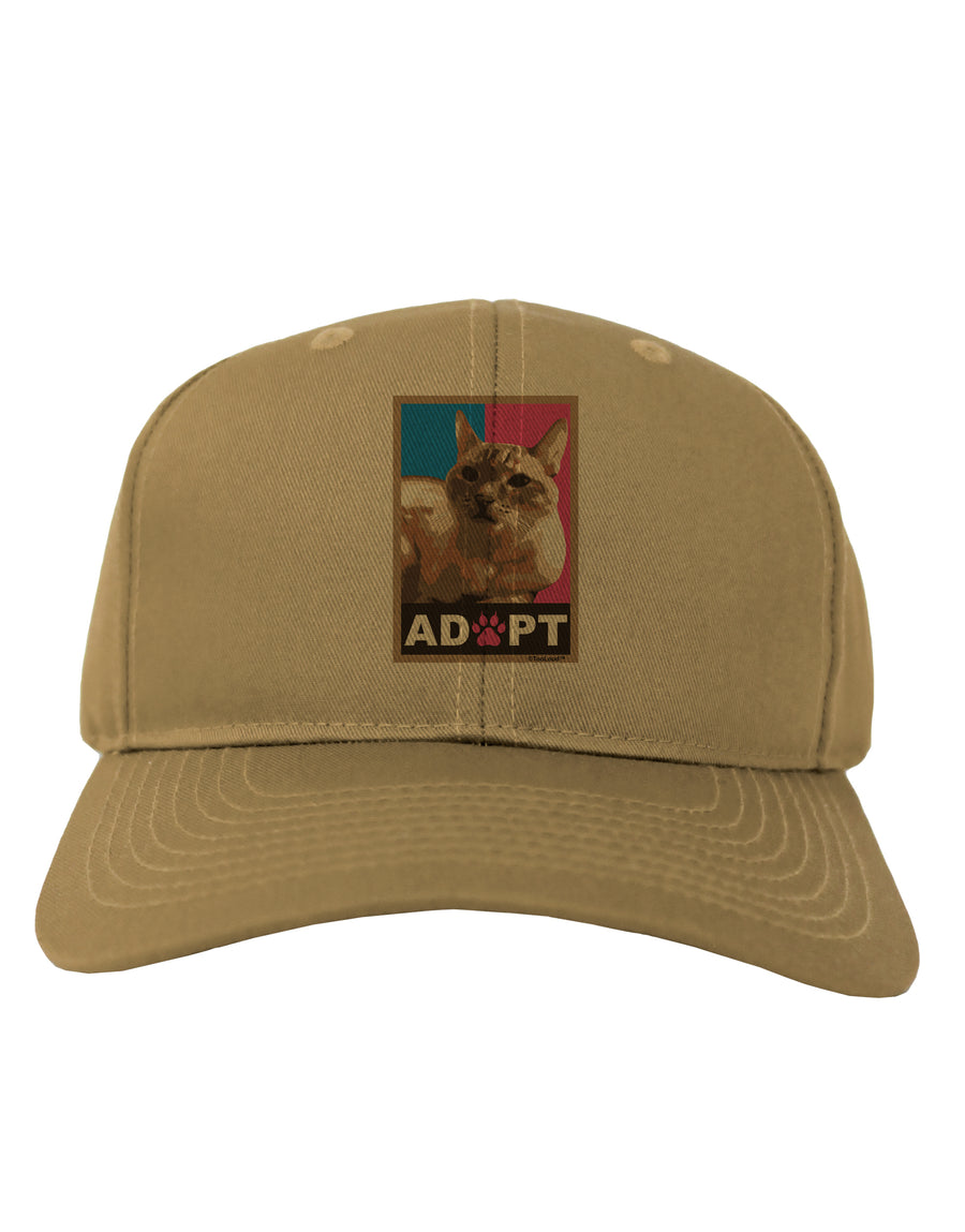 Adopt Cute Kitty Cat Adoption Adult Baseball Cap Hat-Baseball Cap-TooLoud-White-One Size-Davson Sales