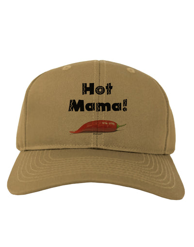 Hot Mama Chili Pepper Adult Baseball Cap Hat-Baseball Cap-TooLoud-Khaki-One Size-Davson Sales