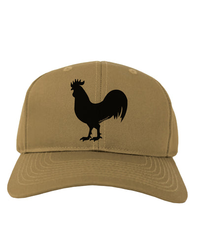 Rooster Silhouette Design Adult Baseball Cap Hat-Baseball Cap-TooLoud-Khaki-One Size-Davson Sales