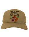 Support Your Community - Buy Local Adult Baseball Cap Hat-Baseball Cap-TooLoud-Khaki-One Size-Davson Sales