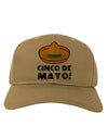 Sombrero Design - Cinco de Mayo Adult Baseball Cap Hat by TooLoud-Baseball Cap-TooLoud-Khaki-One Size-Davson Sales