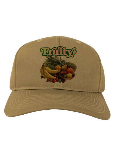 Fruity Fruit Basket Adult Baseball Cap Hat-Baseball Cap-TooLoud-Khaki-One Size-Davson Sales