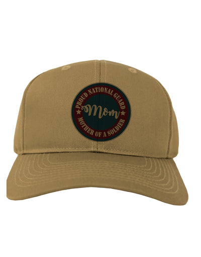 TooLoud Proud National Guard Mom Adult Baseball Cap Hat-Baseball Cap-TooLoud-Khaki-One-Size-Fits-Most-Davson Sales