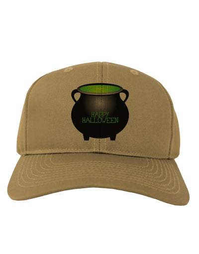 Witches Cauldron Happy Halloween Adult Baseball Cap Hat-Baseball Cap-TooLoud-Khaki-One Size-Davson Sales