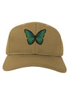 Big Blue Butterfly Adult Baseball Cap Hat-Baseball Cap-TooLoud-Khaki-One Size-Davson Sales