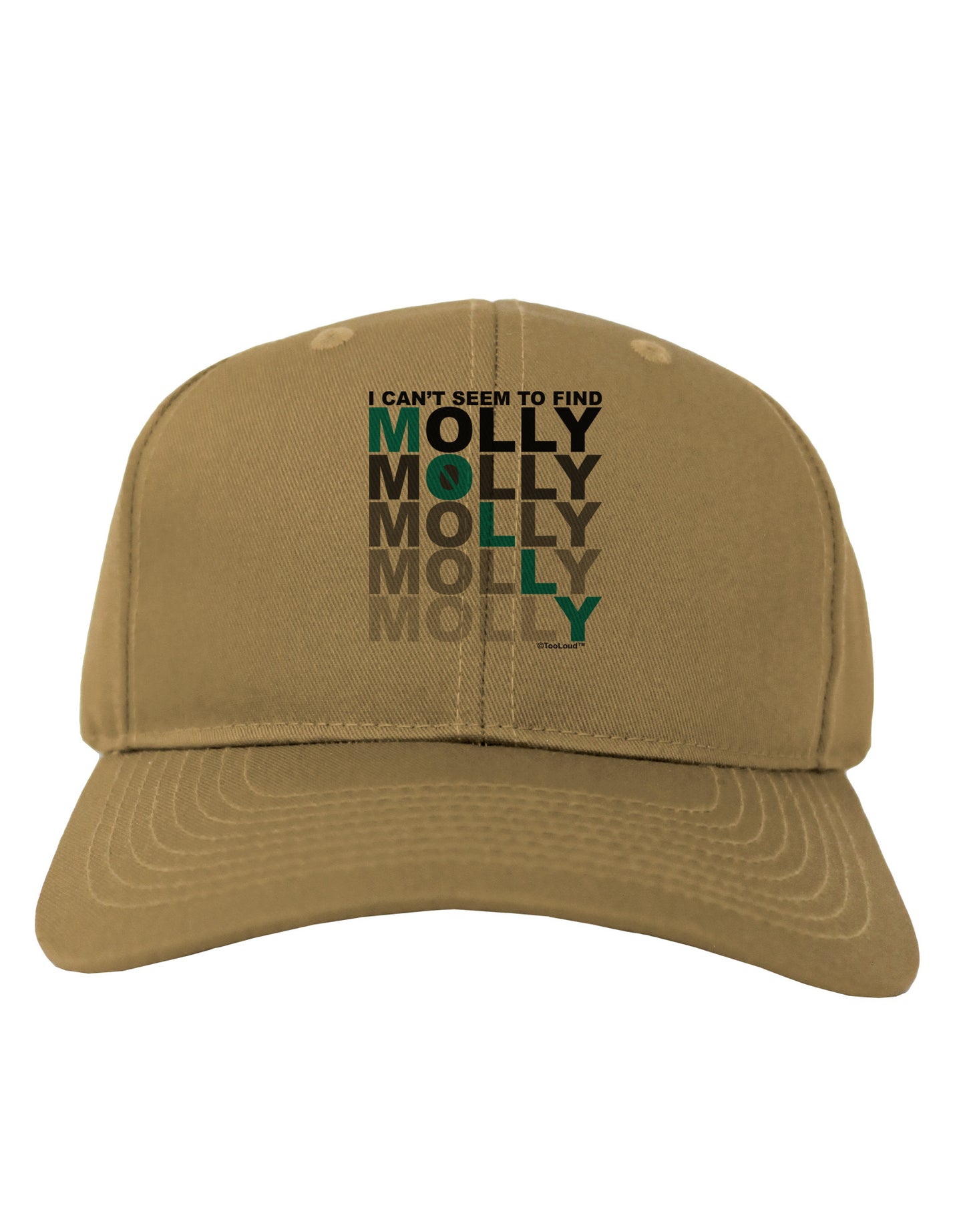Find Molly Blue Adult Baseball Cap Hat-Baseball Cap-TooLoud-Khaki-One Size-Davson Sales