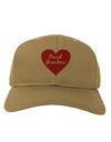 Proud Grandma Heart Adult Baseball Cap Hat-Baseball Cap-TooLoud-Khaki-One Size-Davson Sales