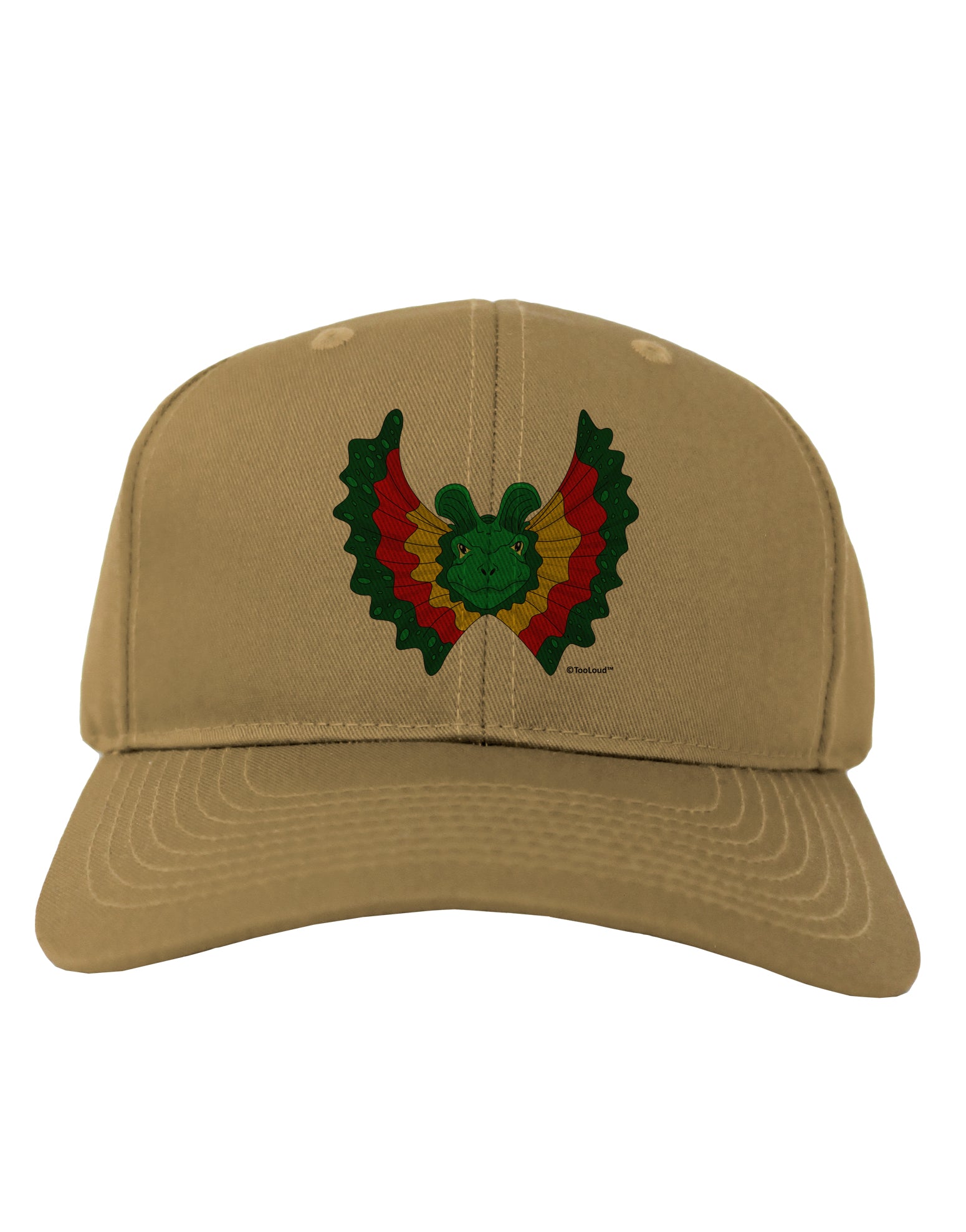 Dilophosaurus Design - Color Adult Baseball Cap Hat by TooLoud-Baseball Cap-TooLoud-Khaki-One Size-Davson Sales