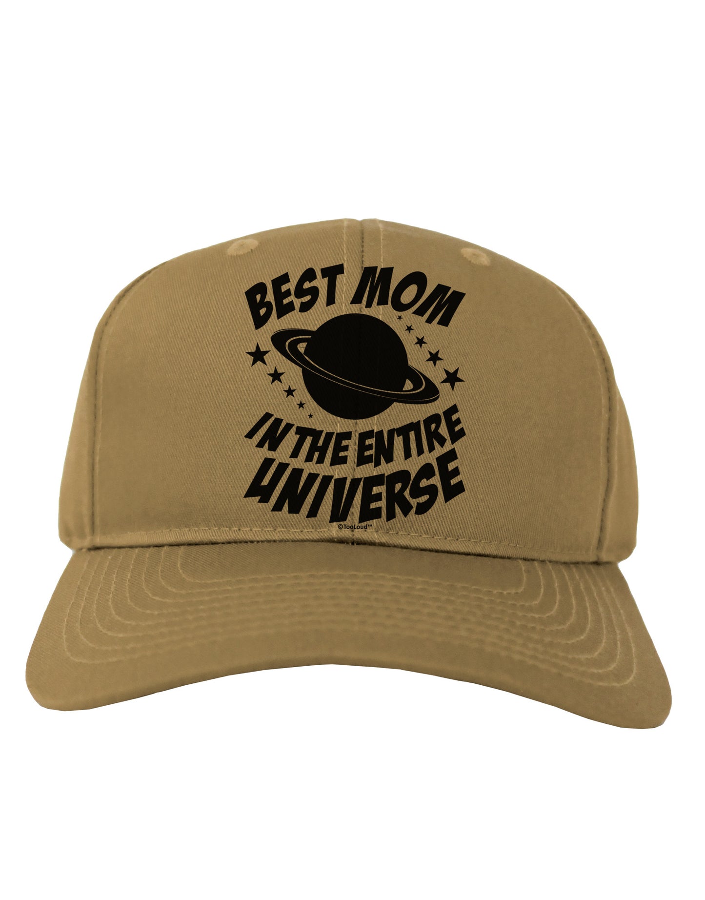 Best Mom in the Entire Universe Adult Baseball Cap Hat by TooLoud-Baseball Cap-TooLoud-Khaki-One Size-Davson Sales