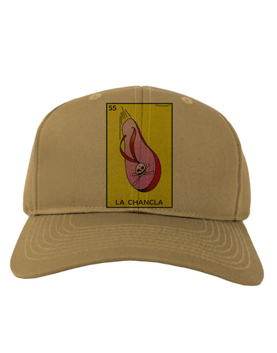 La Chancla Loteria Solid Adult Baseball Cap Hat by-Baseball Cap-TooLoud-Khaki-One Size-Davson Sales