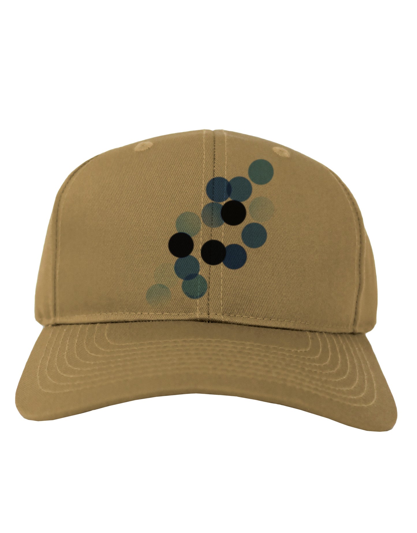 Inverted Bokeh Adult Baseball Cap Hat by-Baseball Cap-TooLoud-Khaki-One Size-Davson Sales