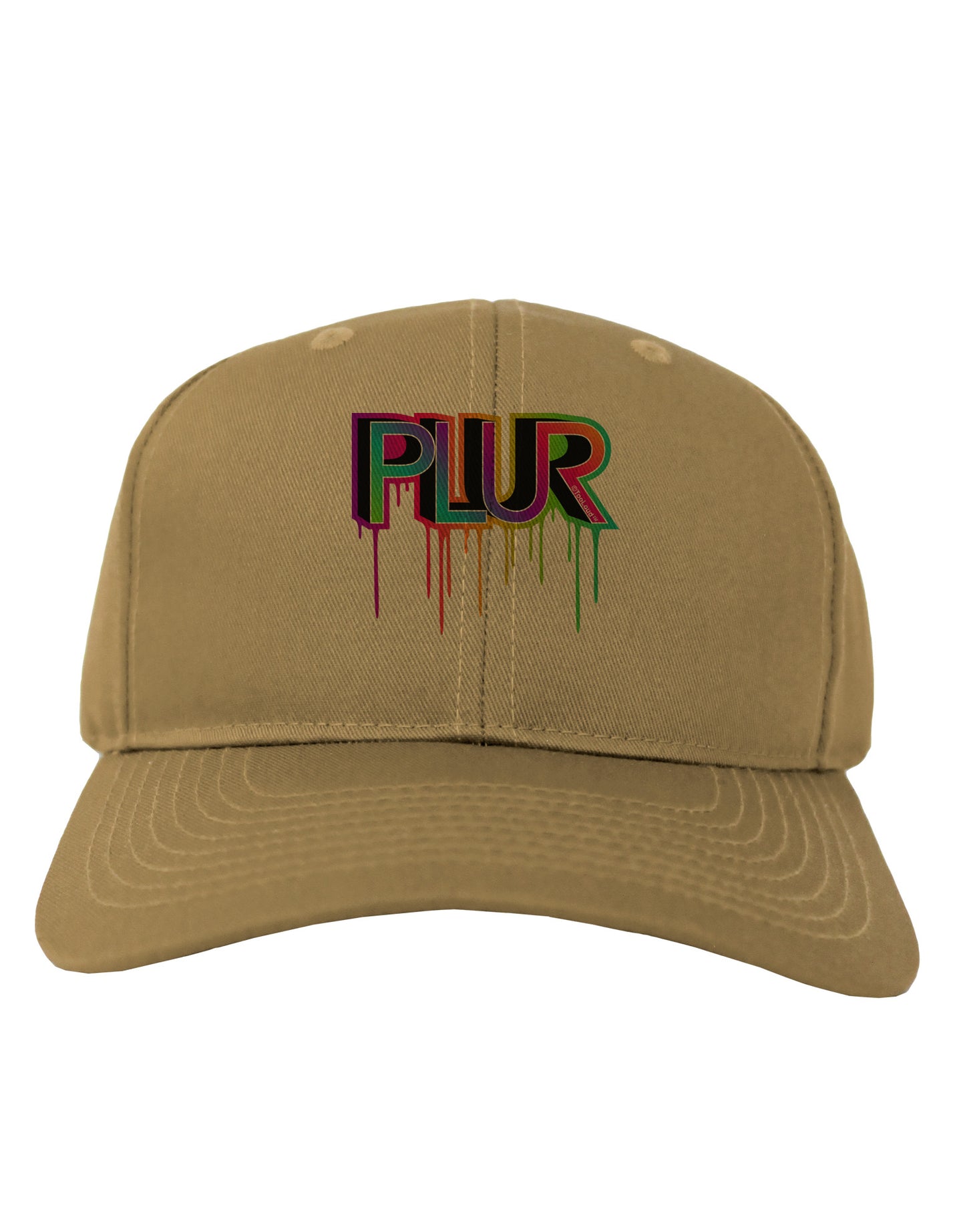 PLUR Paint Adult Baseball Cap Hat-Baseball Cap-TooLoud-Khaki-One Size-Davson Sales
