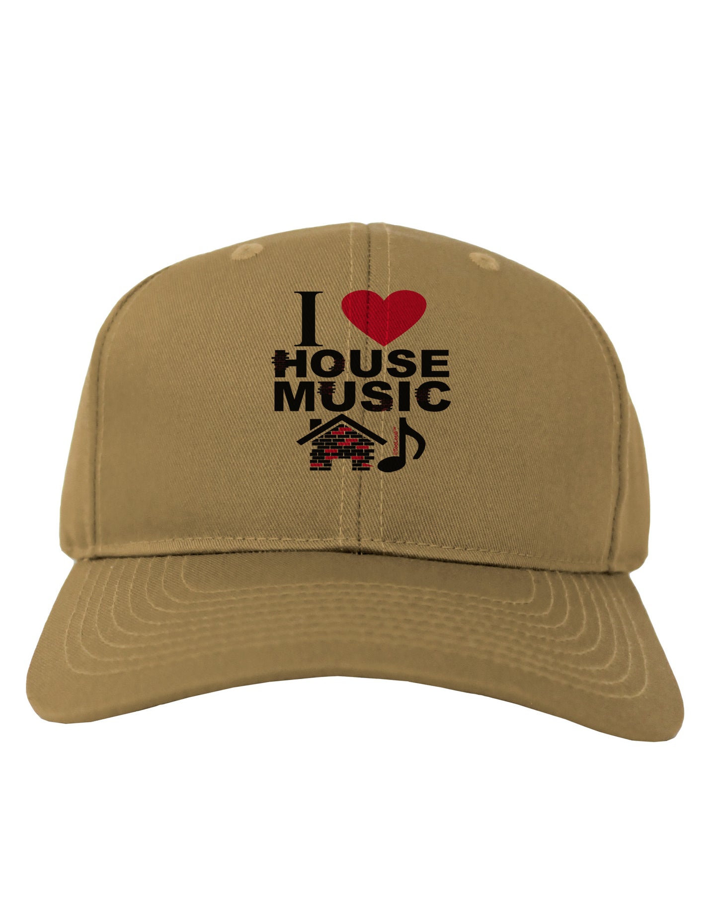 I Love House Pink Adult Baseball Cap Hat-Baseball Cap-TooLoud-Khaki-One Size-Davson Sales