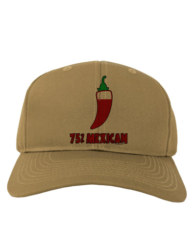Seventy-Five Percent Mexican Adult Baseball Cap Hat