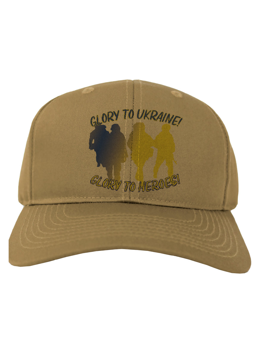 Glory to Ukraine Glory to Heroes Adult Baseball Cap Hat-Baseball Cap-TooLoud-White-One-Size-Fits-Most-Davson Sales
