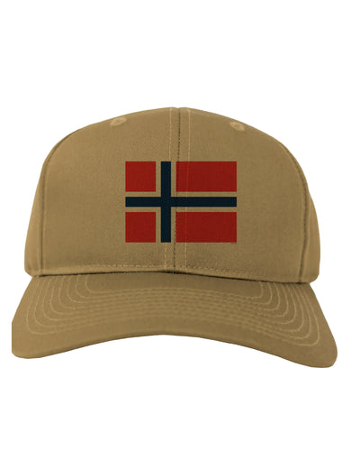 TooLoud Norwegian Flag Adult Baseball Cap Hat-Baseball Cap-TooLoud-Khaki-One-Size-Fits-Most-Davson Sales