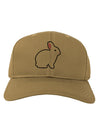Cute Bunny Rabbit Easter Adult Baseball Cap Hat-Baseball Cap-TooLoud-Khaki-One Size-Davson Sales