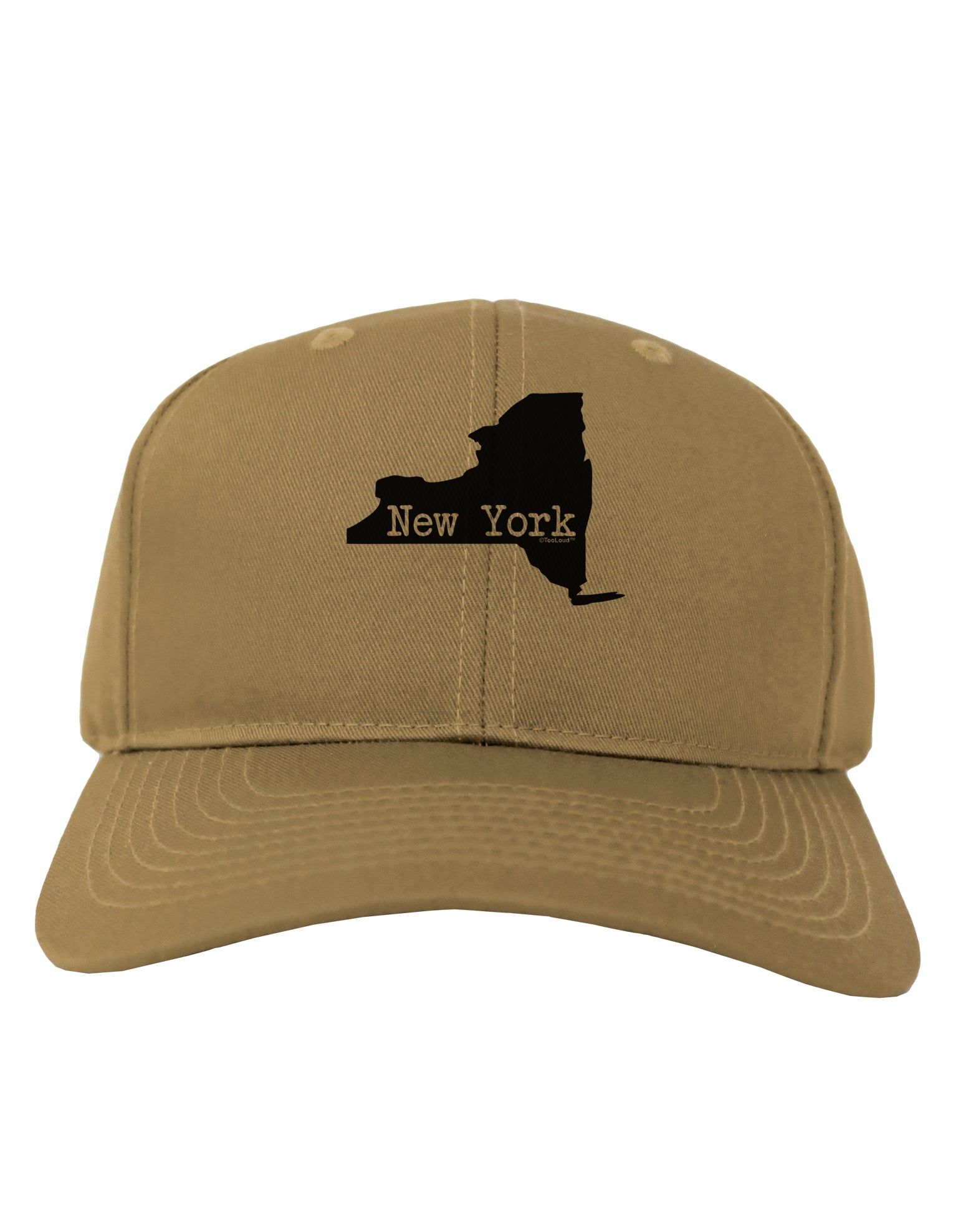 New York - United States Shape Adult Baseball Cap Hat by TooLoud-Baseball Cap-TooLoud-Khaki-One Size-Davson Sales