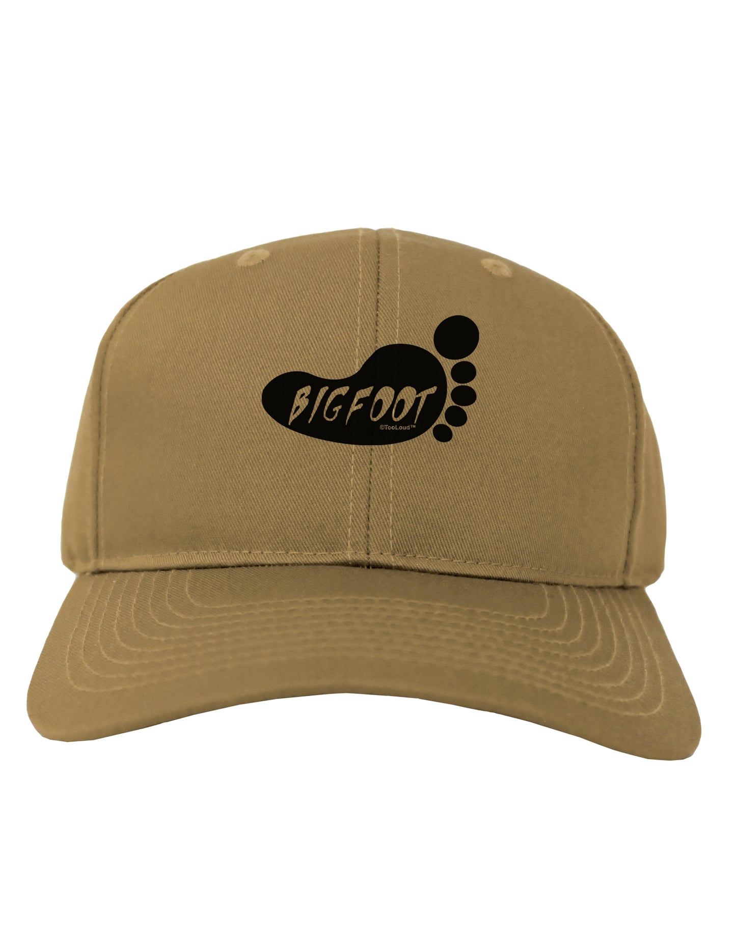 Bigfoot Adult Baseball Cap Hat by TooLoud-Baseball Cap-TooLoud-Khaki-One Size-Davson Sales