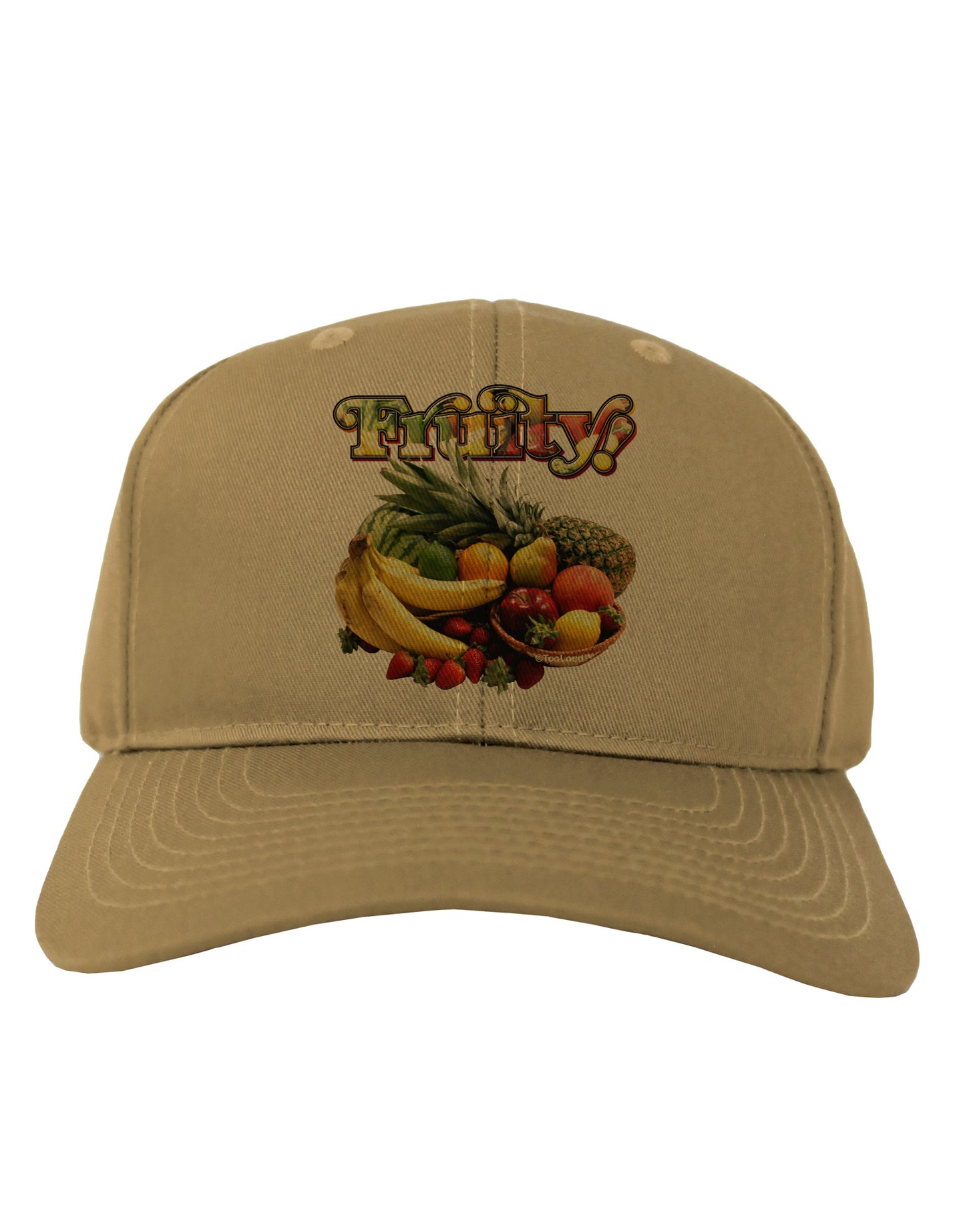 Fruity Fruit Basket 2 Adult Baseball Cap Hat-Baseball Cap-TooLoud-Khaki-One Size-Davson Sales