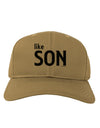 Matching Like Father Like Son Design - Like Son Adult Baseball Cap Hat by TooLoud-Baseball Cap-TooLoud-Khaki-One Size-Davson Sales