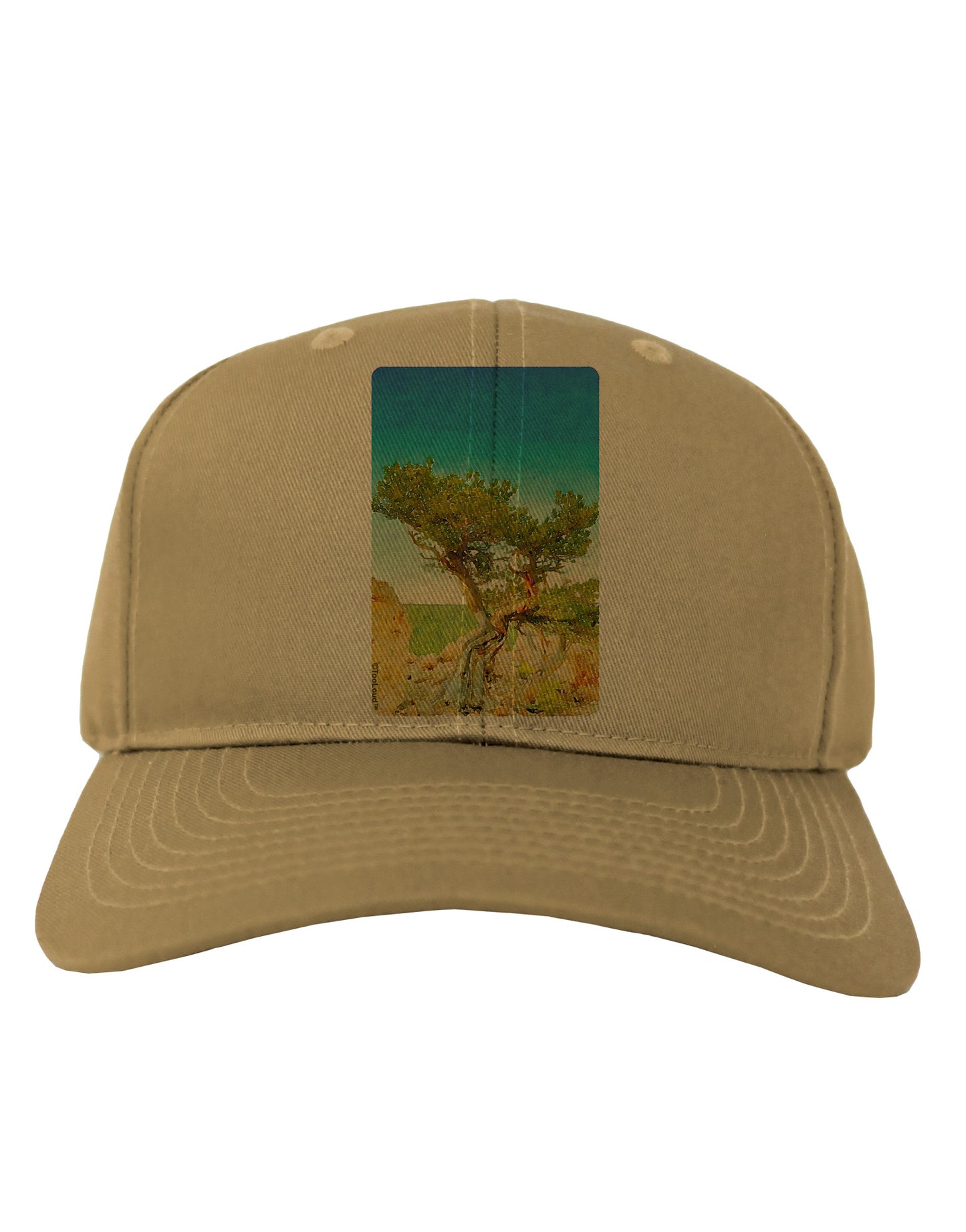 Colorado Tree Watercolor Adult Baseball Cap Hat-Baseball Cap-TooLoud-Khaki-One Size-Davson Sales