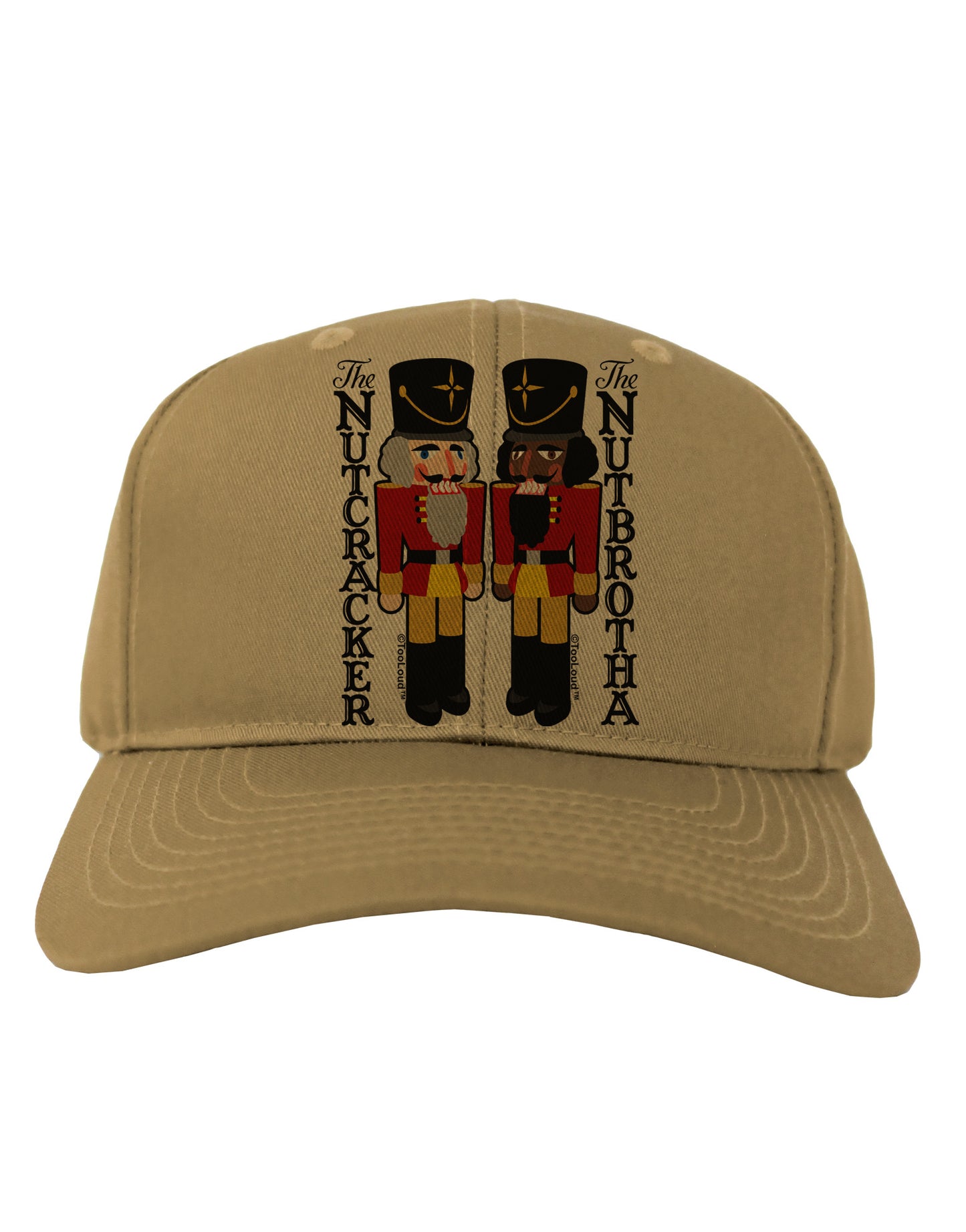 The Nutcracker and Nutbrotha Adult Baseball Cap Hat by-Baseball Cap-TooLoud-Khaki-One Size-Davson Sales