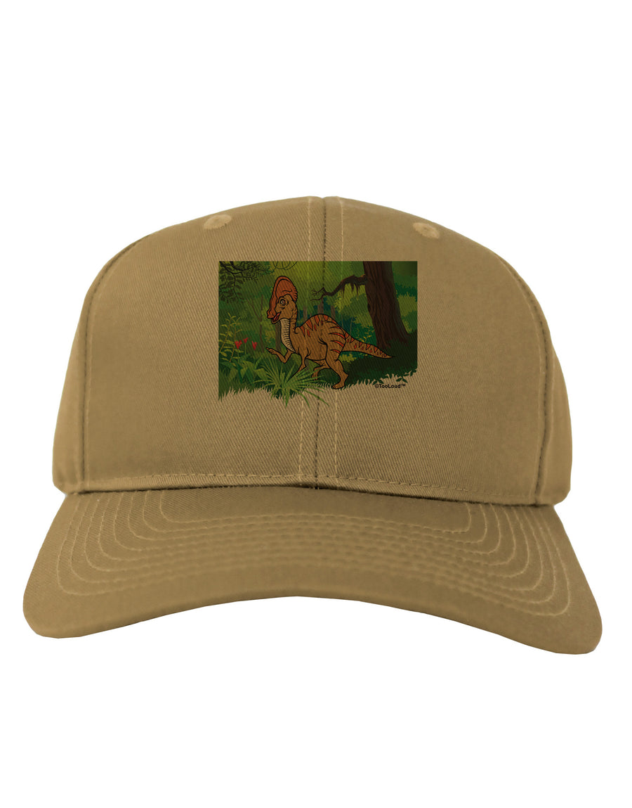 Parasaurolophus Walkeri - Without Name Adult Baseball Cap Hat-Baseball Cap-TooLoud-White-One Size-Davson Sales