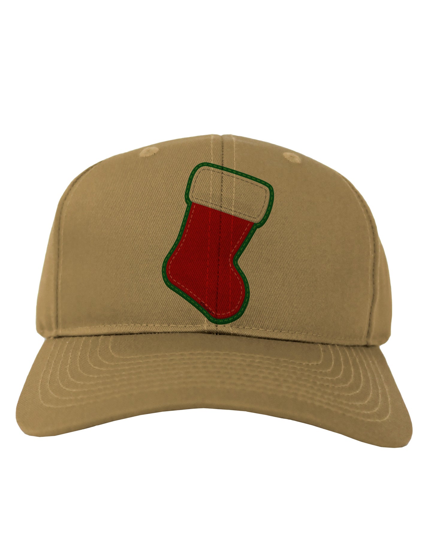 Cute Faux Applique Christmas Stocking Adult Baseball Cap Hat-Baseball Cap-TooLoud-Khaki-One Size-Davson Sales