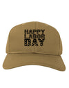 Happy Labor Day Text Adult Baseball Cap Hat-Baseball Cap-TooLoud-Khaki-One Size-Davson Sales