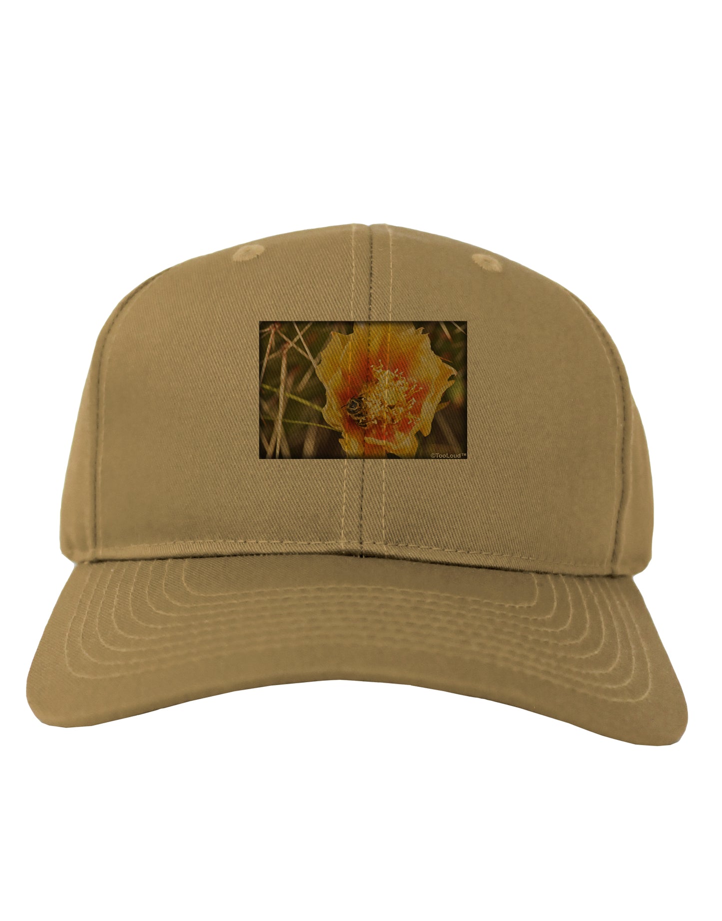 Bee Cactus Adult Baseball Cap Hat-Baseball Cap-TooLoud-Khaki-One Size-Davson Sales