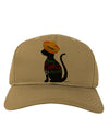 Happy Cinco de Meow - Cinco de Mayo Cat Adult Baseball Cap Hat by TooLoud-Baseball Cap-TooLoud-Khaki-One Size-Davson Sales