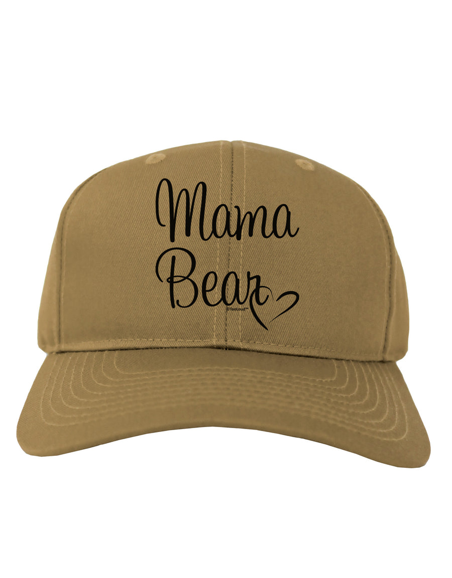 Mama Bear with Heart - Mom Design Adult Baseball Cap Hat-Baseball Cap-TooLoud-White-One Size-Davson Sales