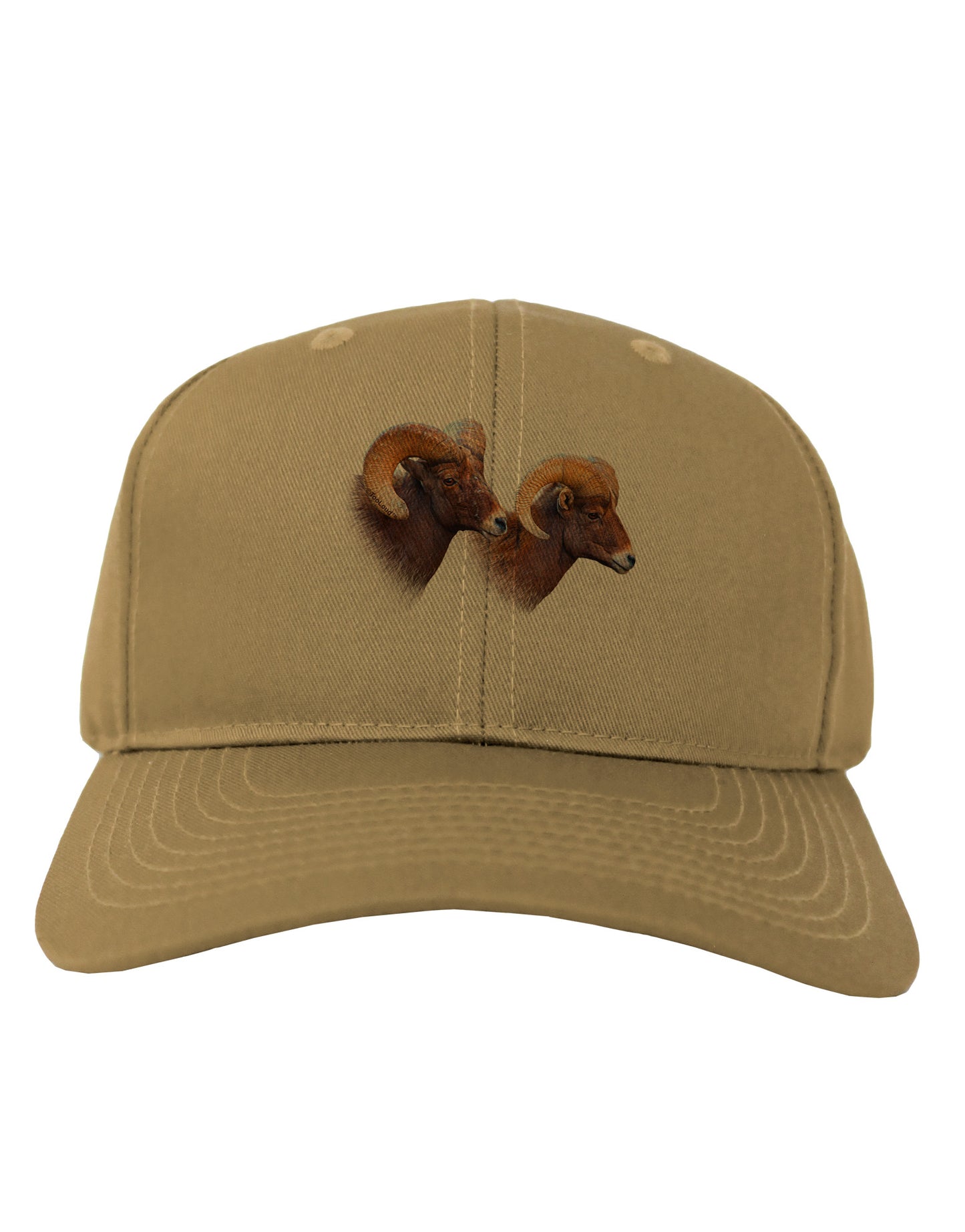 TooLoud Two Majestic Bighorn Rams Adult Baseball Cap Hat-Baseball Cap-TooLoud-Khaki-One Size-Davson Sales