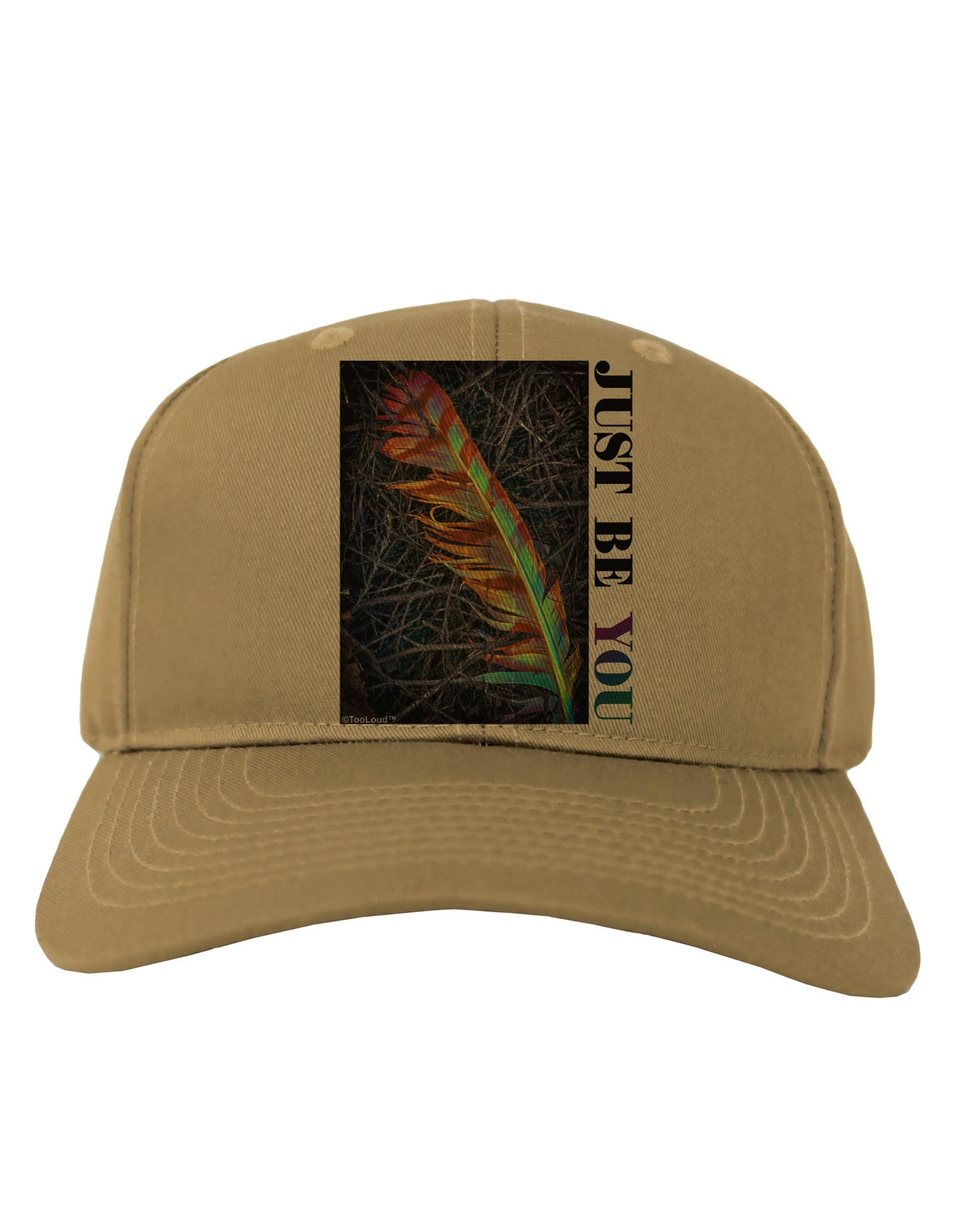 Just Be You - Unique Adult Baseball Cap Hat-Baseball Cap-TooLoud-Khaki-One Size-Davson Sales
