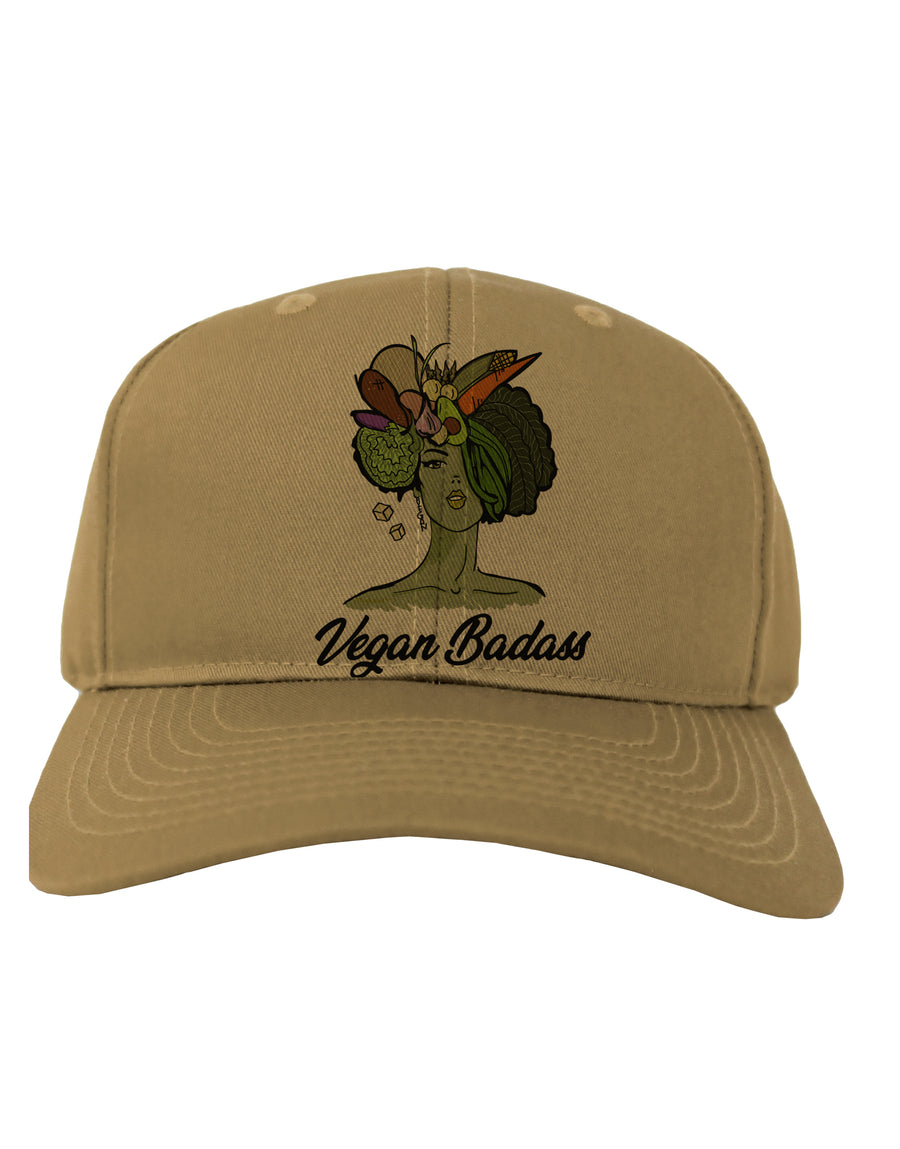 Vegan Badass Adult Baseball Cap Hat-Baseball Cap-TooLoud-White-One-Size-Fits-Most-Davson Sales