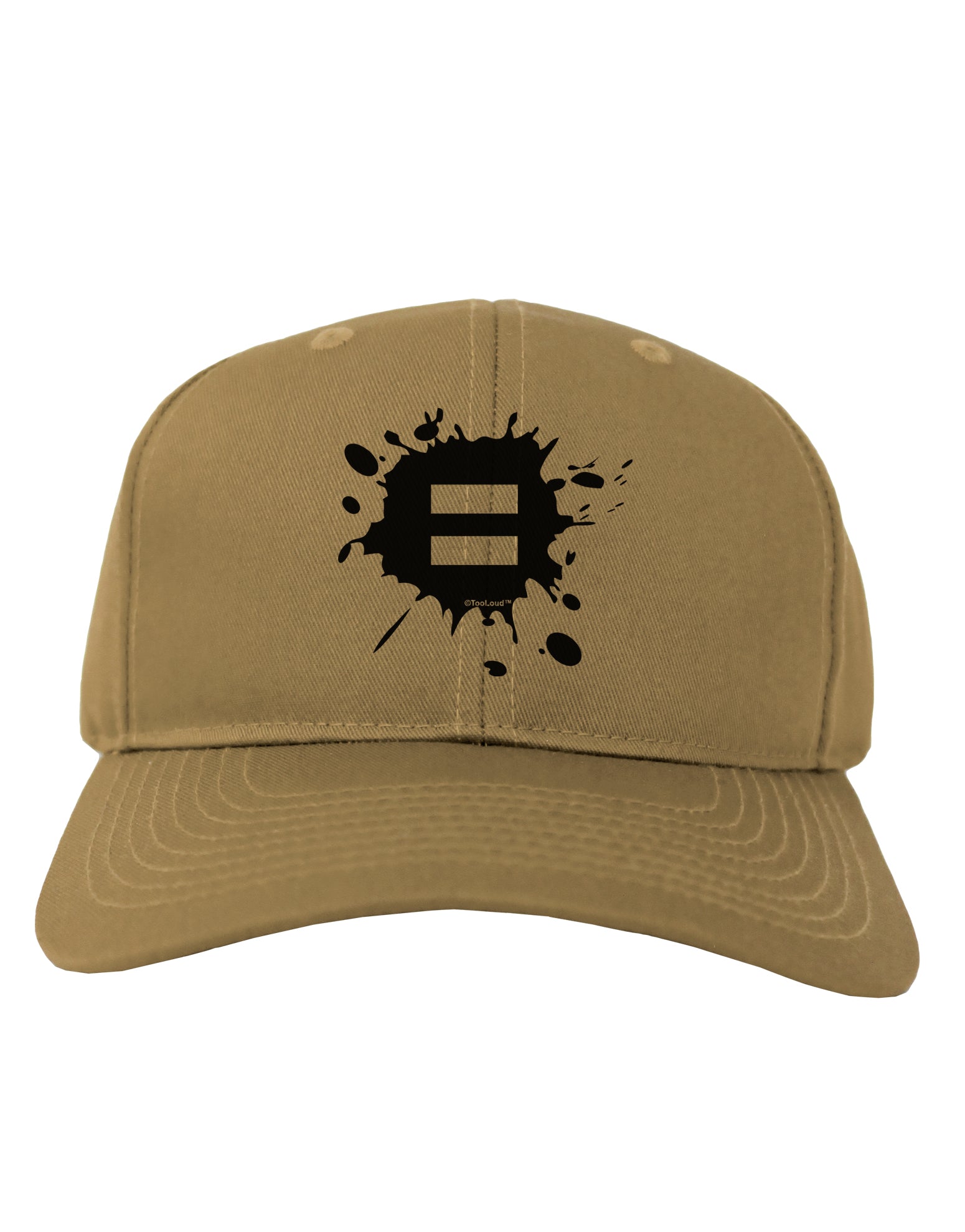 Equal Paint Splatter Adult Baseball Cap Hat by TooLoud-Baseball Cap-TooLoud-Khaki-One Size-Davson Sales