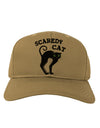 Cute Scaredy Cat Black Cat Halloween Adult Baseball Cap Hat-Baseball Cap-TooLoud-Khaki-One Size-Davson Sales