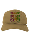 Throw Me The Beads - Mardi Gras Adult Baseball Cap Hat by TooLoud-Baseball Cap-TooLoud-Khaki-One Size-Davson Sales