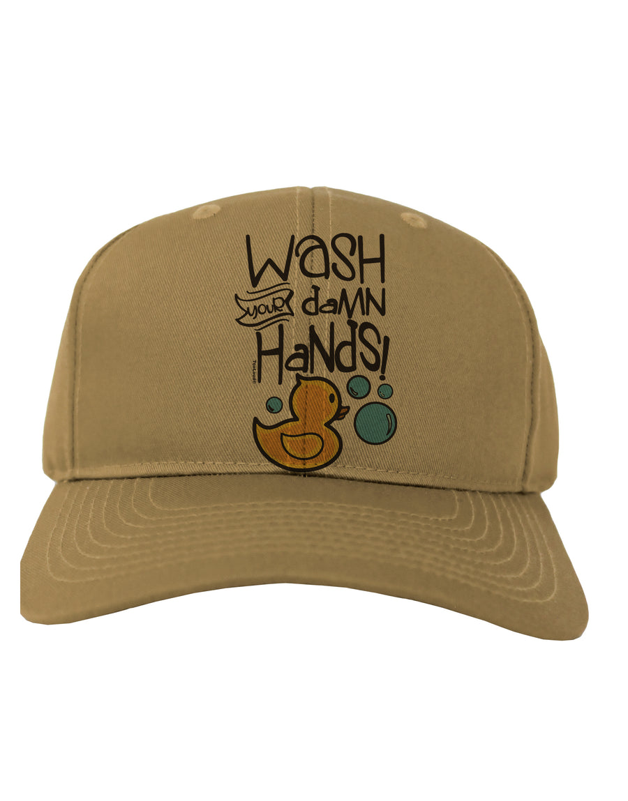 Wash your Damn Hands Adult Baseball Cap Hat-Baseball Cap-TooLoud-White-One-Size-Fits-Most-Davson Sales